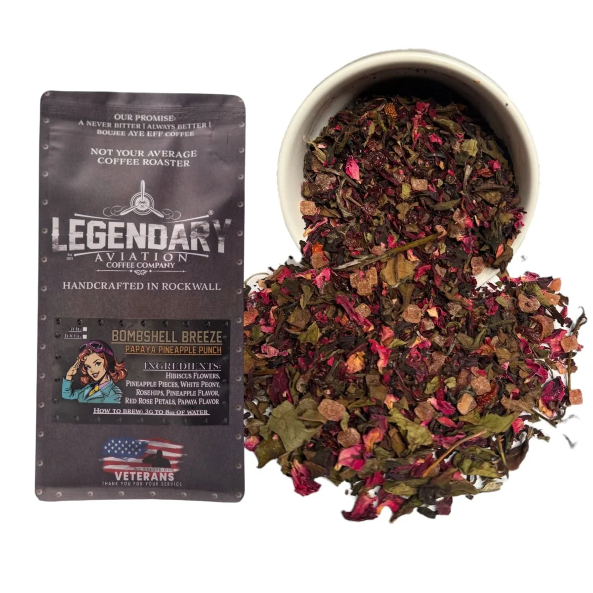 Bombshell Breeze | Papaya Pineapple Punch Loose Leaf Tea — Tropical and Refreshing - Image 2