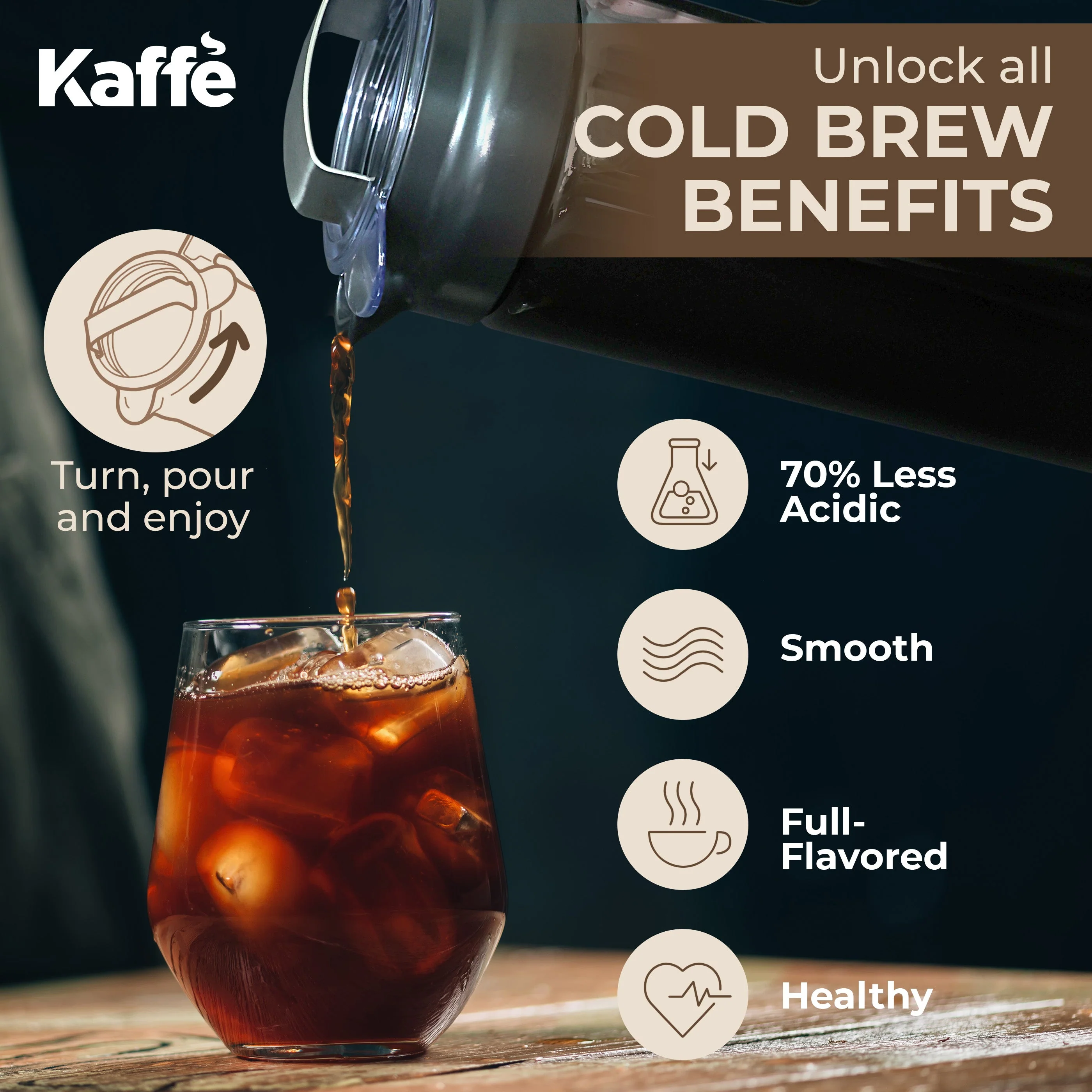 Cold Brew Coffee Maker, KF9020 - Image 4