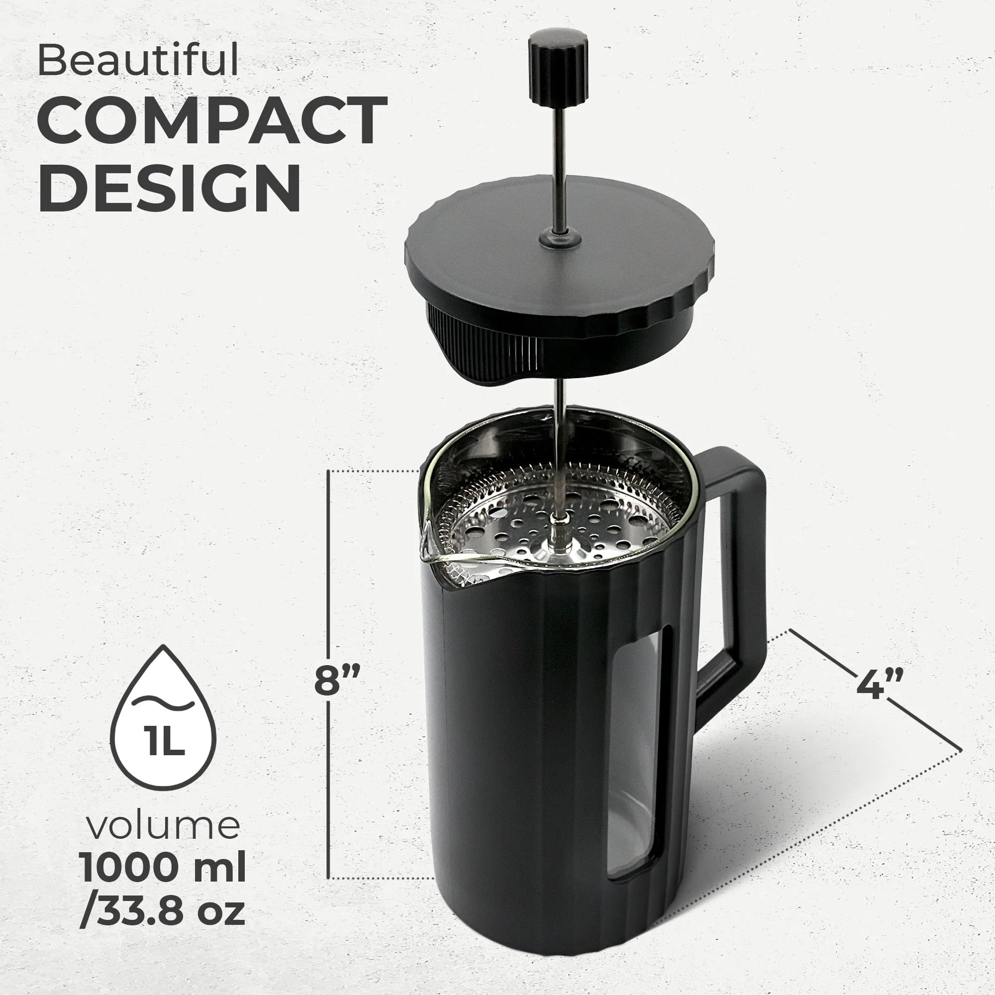 French Press Essentials Bundle, Black - Image 3
