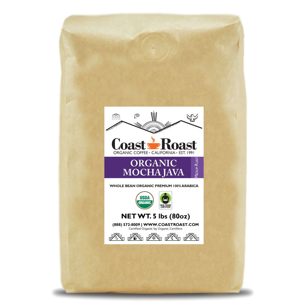 Organic Mocha Java Whole Bean Coffee Blend - Image 2