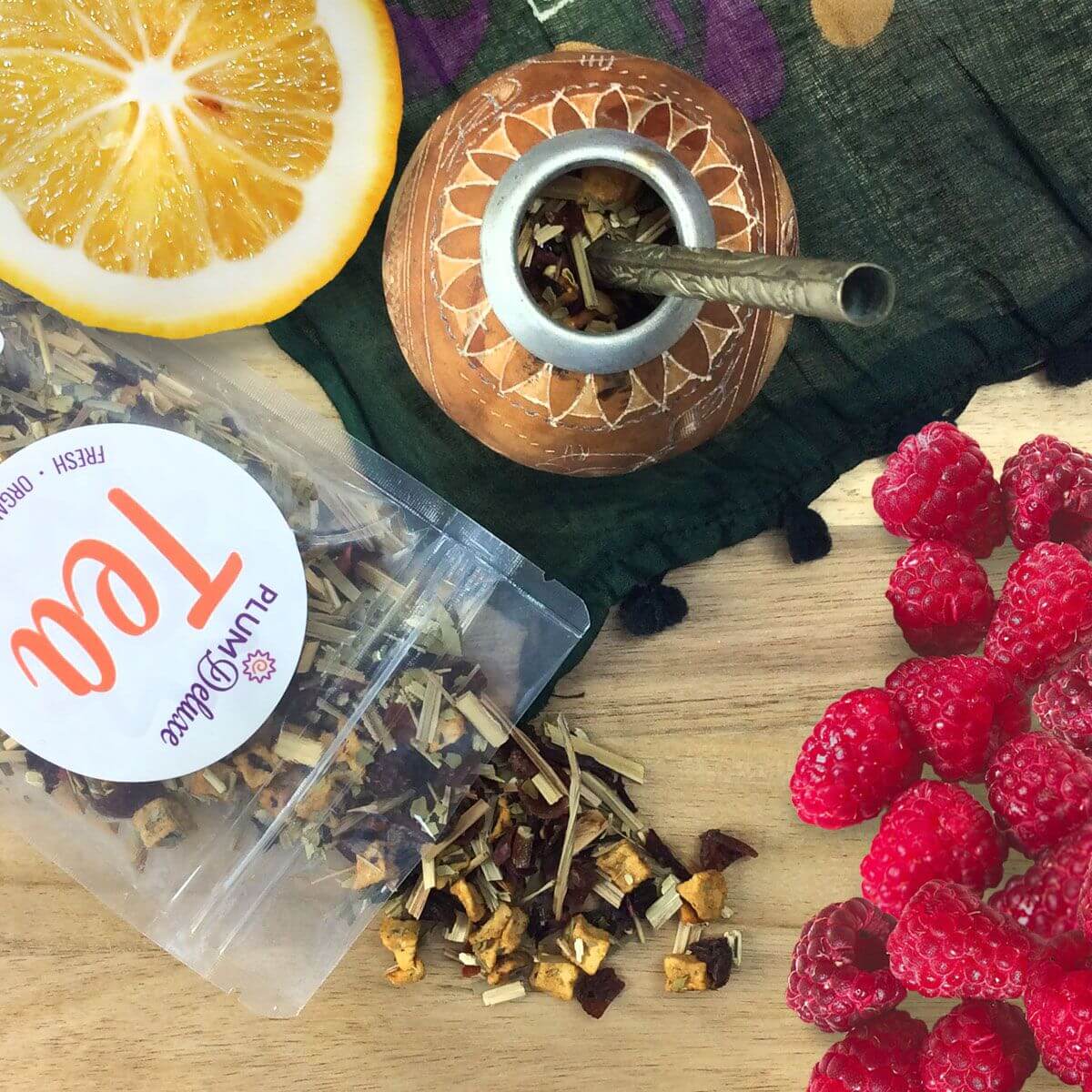 Raspberry Revitalizer Lemon Mate Tea - Image 2